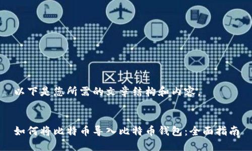 以下是您所需的文章结构和内容。


如何将比特币导入比特币钱包：全面指南